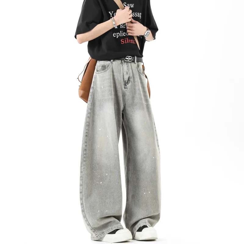 HAPPY PARTY Jeans Unisex Gray-4