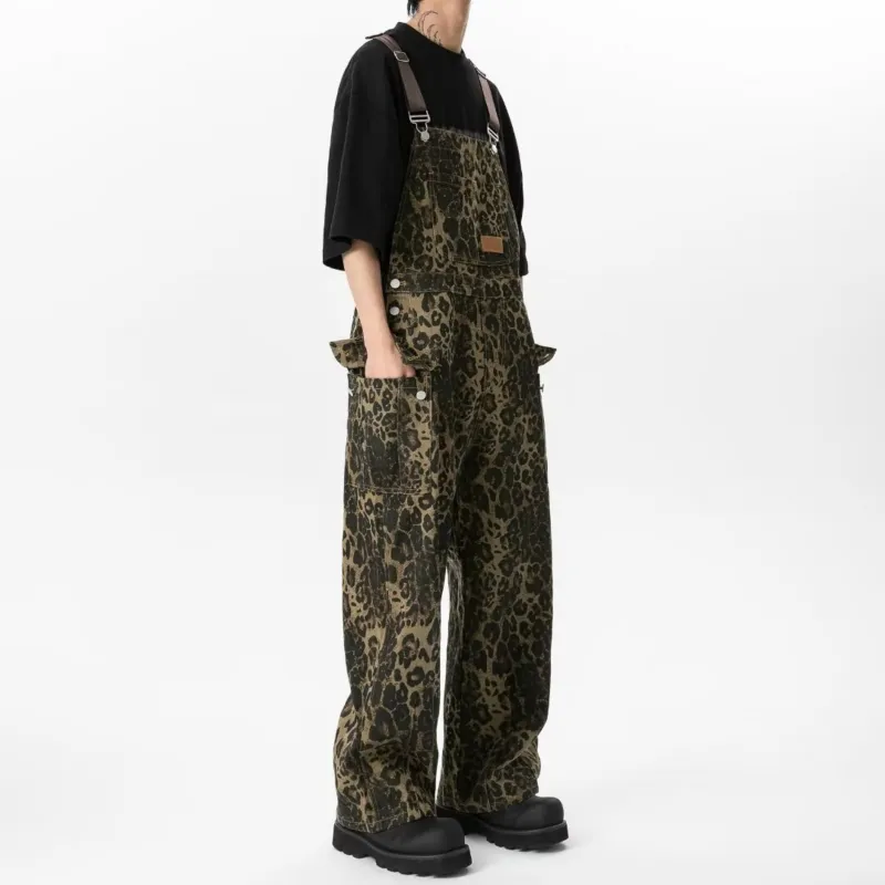 HAPPY PARTY Jeans Unisex Leopard Print-5