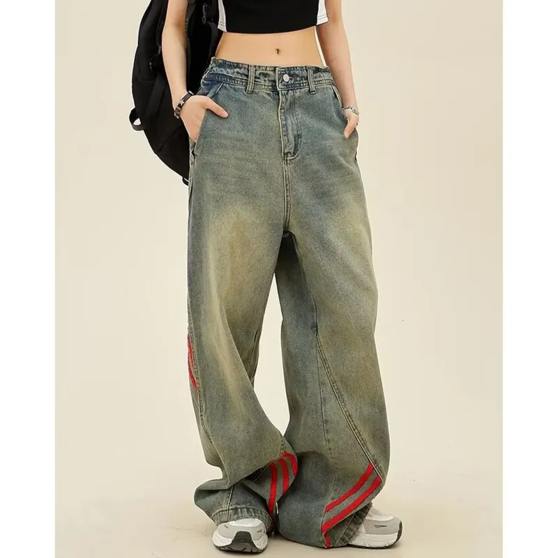 HAPPY PARTY Jeans Unisex Vintage Blue-4