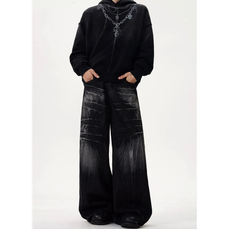 HAPPY PARTY Jeans Unisex Black-3