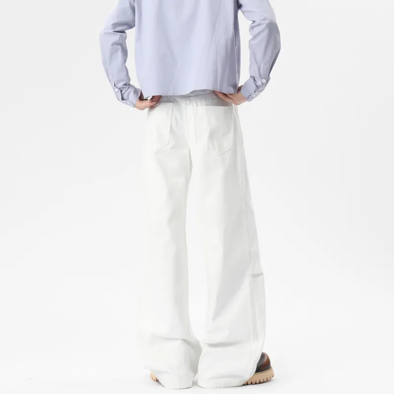 HAPPY PARTY Jeans Unisex White-5