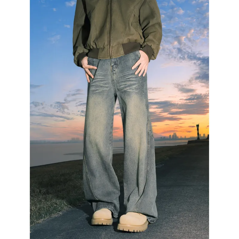 HAPPY PARTY Jeans Unisex Vintage Blue-2