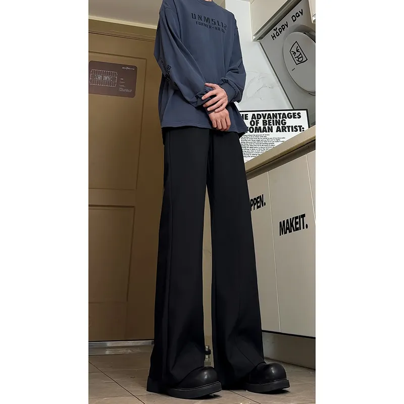 HAPPY PARTY Casual Pants Unisex Black-4