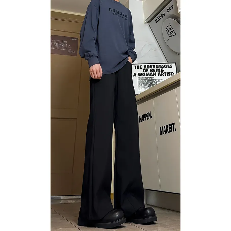 HAPPY PARTY Casual Pants Unisex Black-2
