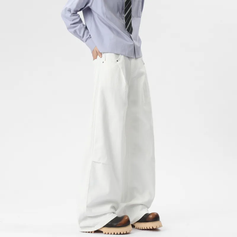 HAPPY PARTY Jeans Unisex White-6