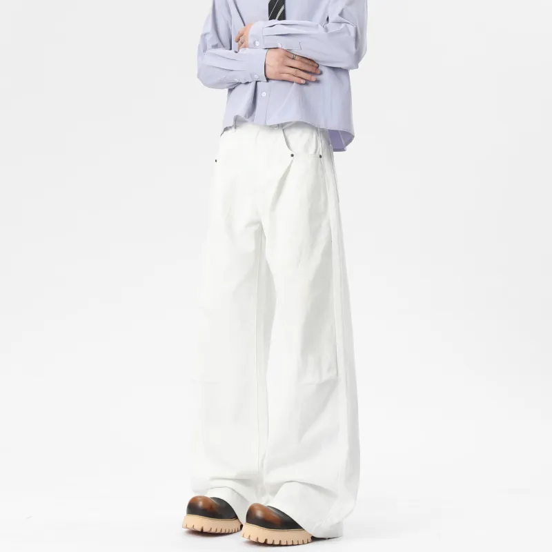 HAPPY PARTY Jeans Unisex White-3