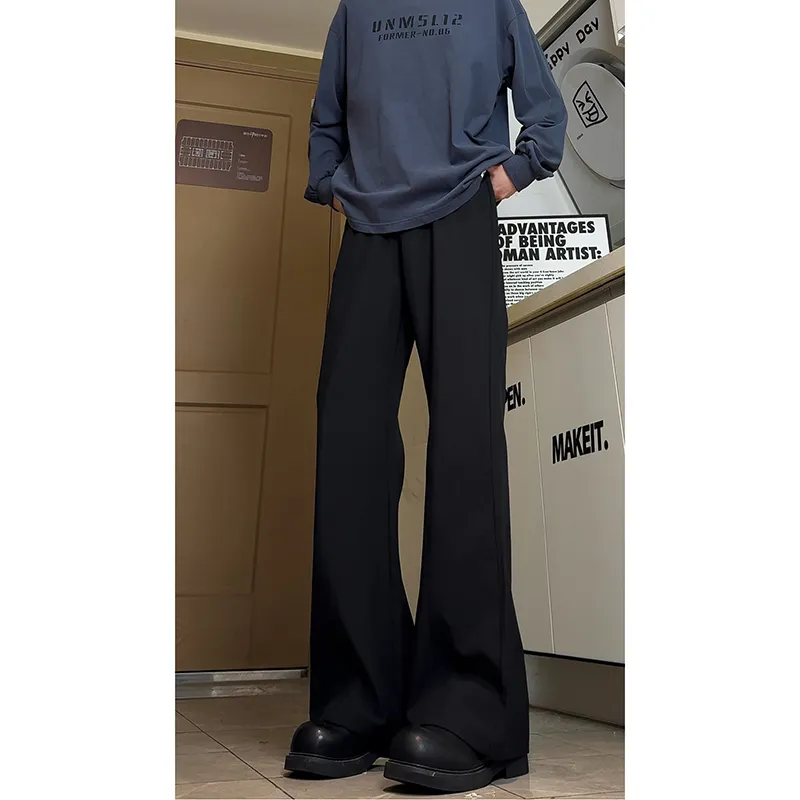 HAPPY PARTY Casual Pants Unisex Black-3