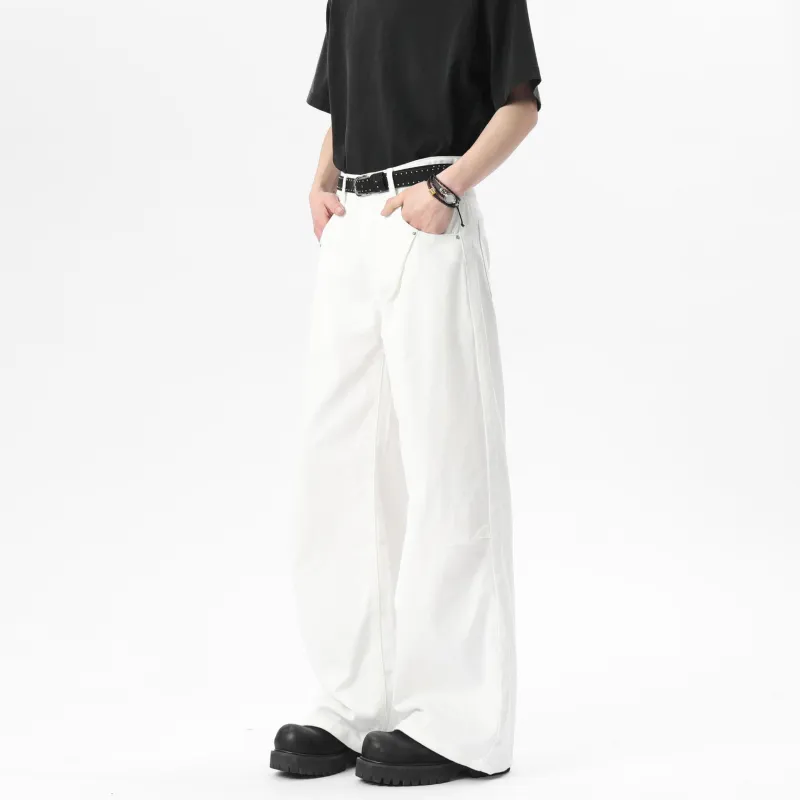HAPPY PARTY Jeans Unisex White-1
