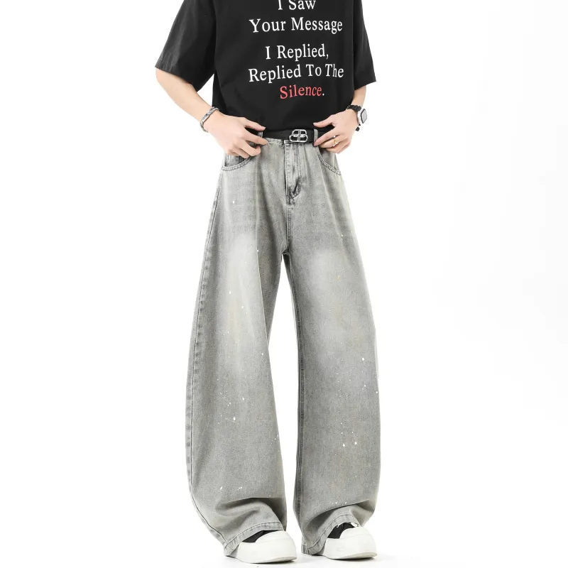 HAPPY PARTY Jeans Unisex Gray-6