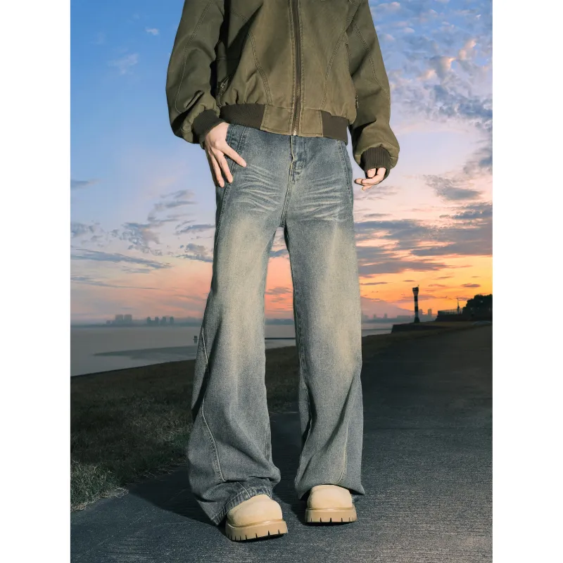 HAPPY PARTY Jeans Unisex Vintage Blue-5