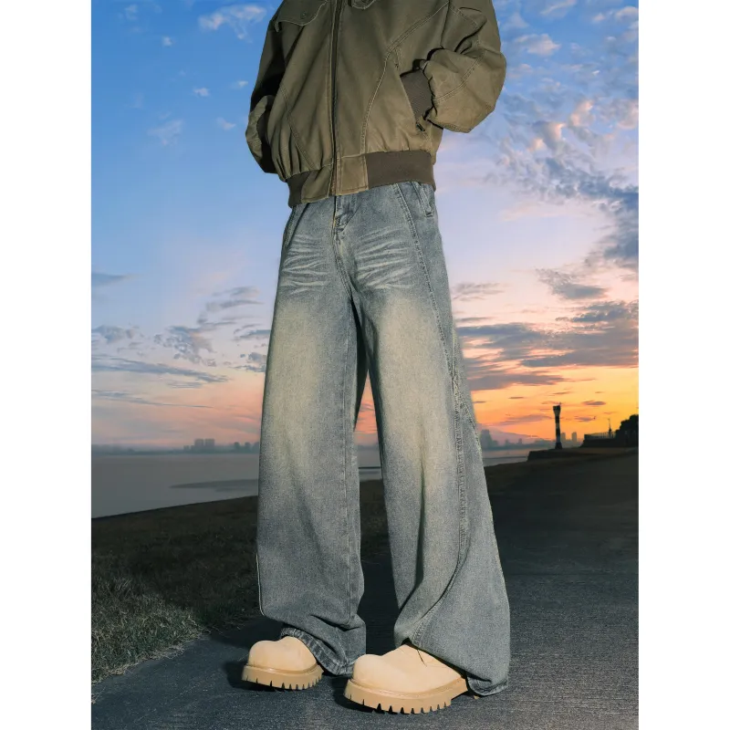 HAPPY PARTY Jeans Unisex Vintage Blue-3