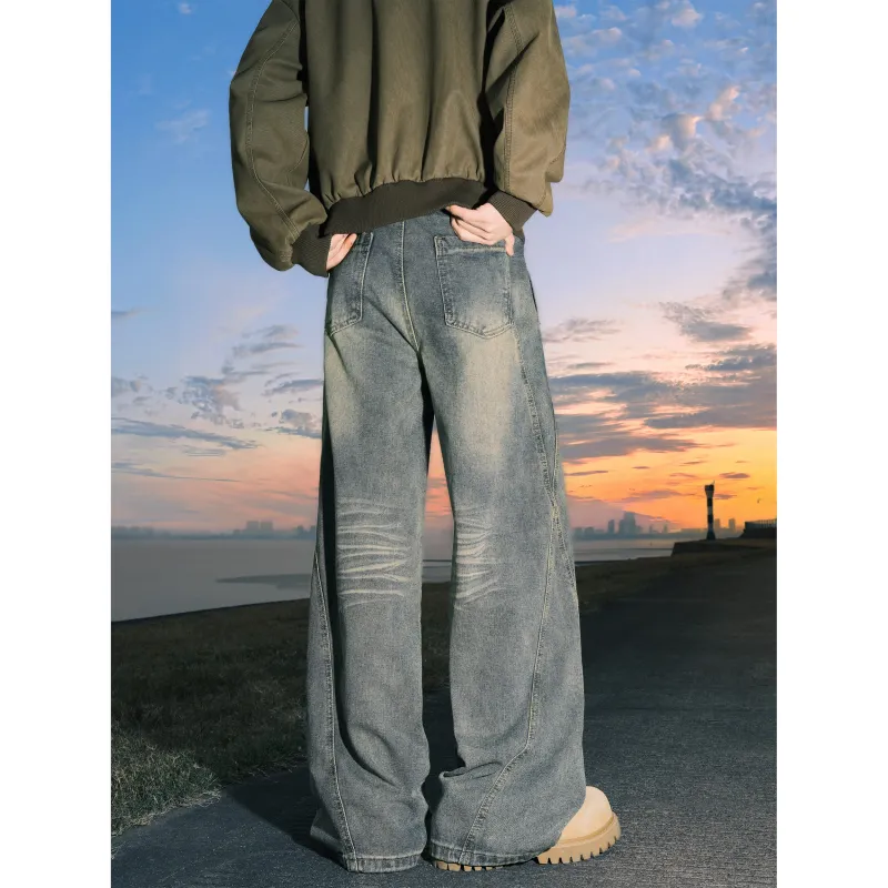 HAPPY PARTY Jeans Unisex Vintage Blue-1