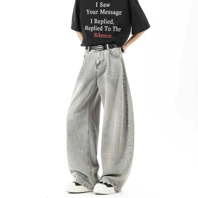 HAPPY PARTY Jeans Unisex Gray-3