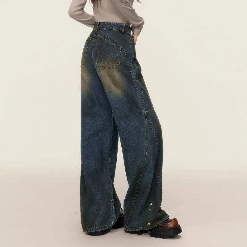 EPTISON WOMAN Jeans Women's Vintage Denim Blue-4