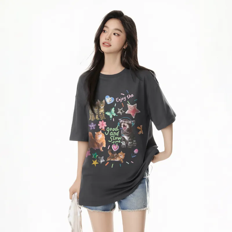 EPTISON WOMAN Drop Shoulder Sleeve T Shirt Women's-8