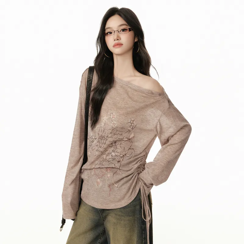 EPTISON WOMAN Drop Shoulder Sleeve T Shirt Women's-9