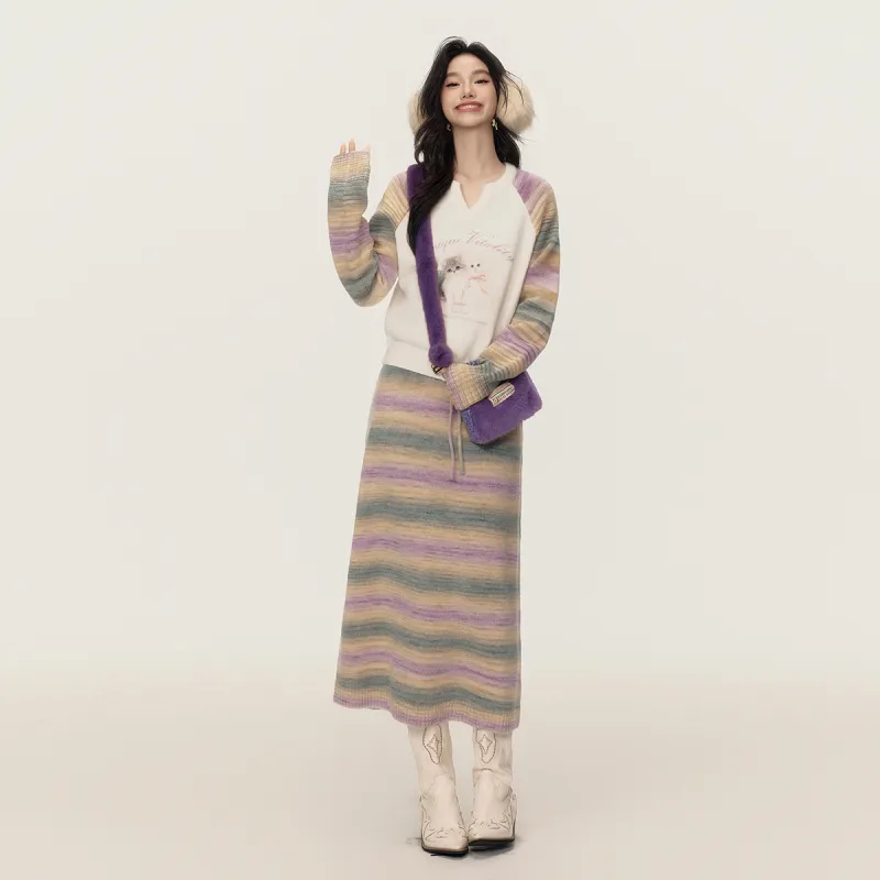 EPTISON WOMAN Skirt Set Women's Multicolor Orchid-4
