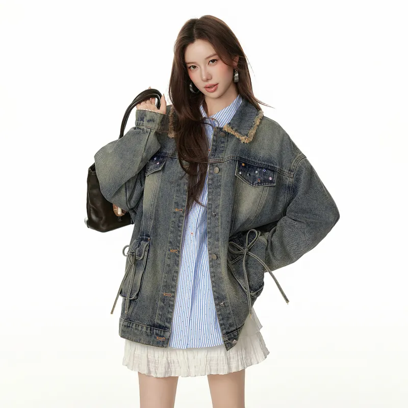 EPTISON WOMAN Denim Jacket Women's Denim Blue-2