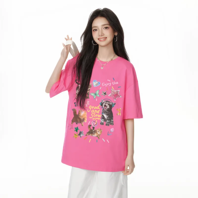 EPTISON WOMAN Drop Shoulder Sleeve T Shirt Women's-3