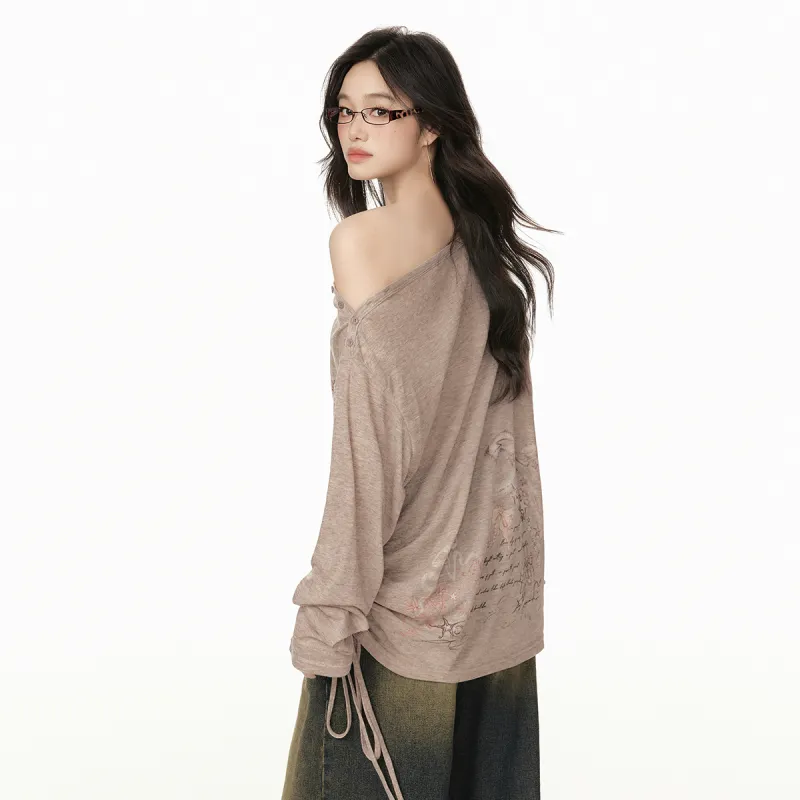 EPTISON WOMAN Drop Shoulder Sleeve T Shirt Women's-11