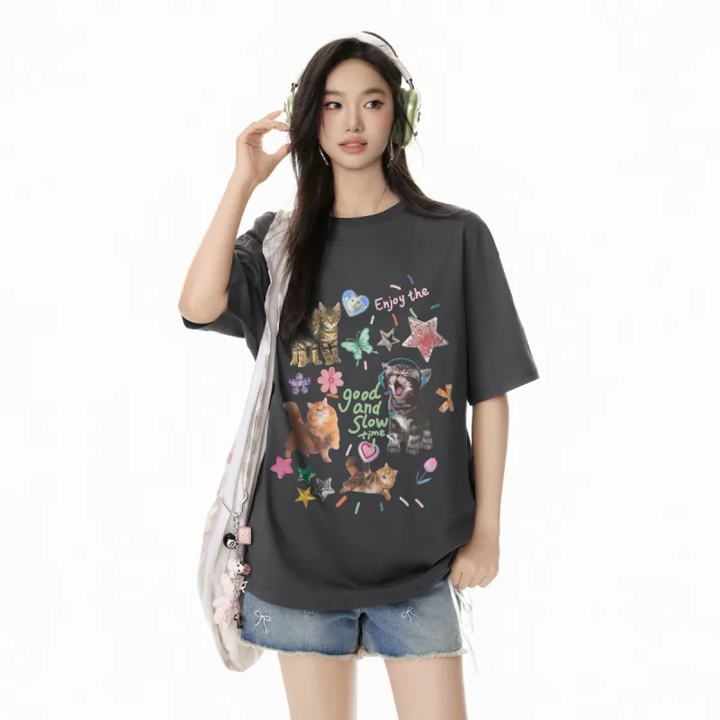 EPTISON WOMAN Drop Shoulder Sleeve T Shirt Women's-9
