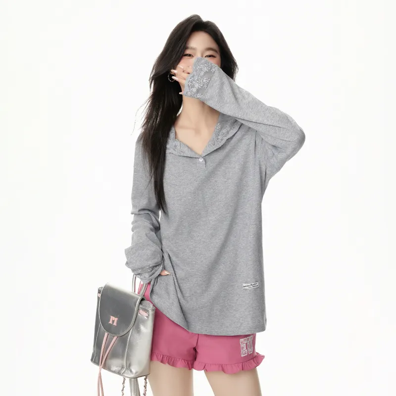 EPTISON WOMAN Drop Shoulder Sleeve T Shirt Women's-3