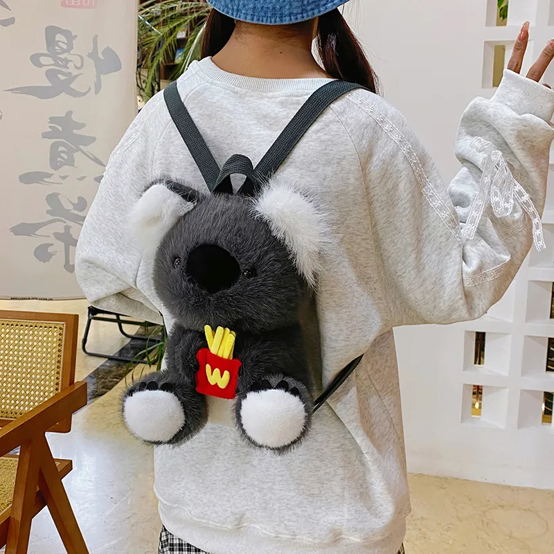 Cwatcun Plush Backpack Unisex Multicolor-16