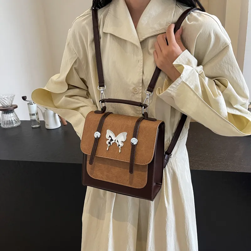 Cwatcun PU Backpack Women's White & Pink Brown & Brown Blue & Blue-7