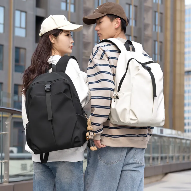 Cwatcun Oxford Backpack Unisex Pink/Black/Gray/Blue/Ecru-14