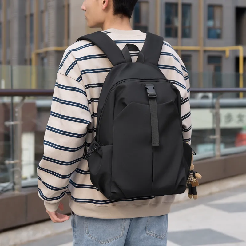 Cwatcun Oxford Backpack Unisex Pink/Black/Gray/Blue/Ecru-4