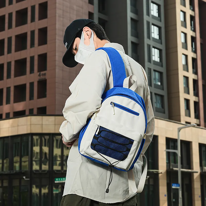 Cwatcun Oxford Backpack Unisex Black/Violet/Blue Khaki-8
