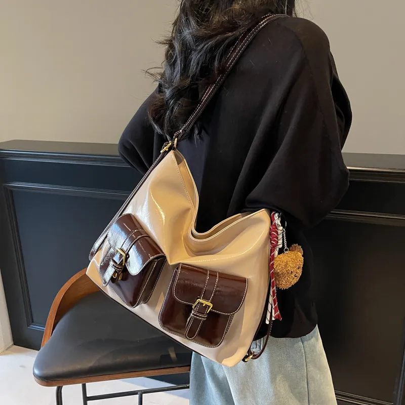 Cwatcun PU Shoulder Bag Regular Women's Multicolor-2