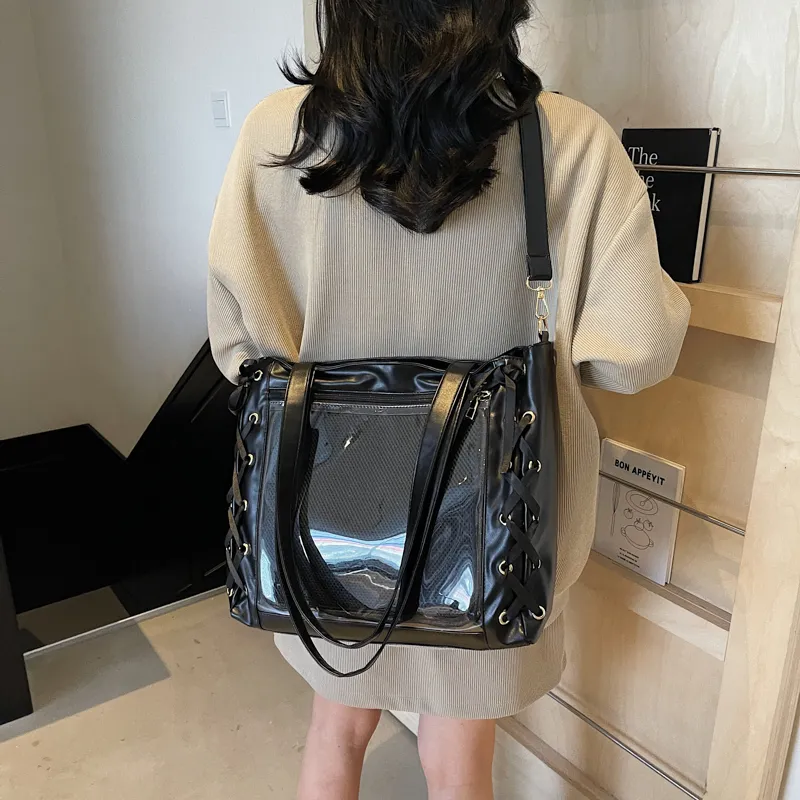 Cwatcun PU Crossbody Bag Women's Ecru/Silver/Black/Pink-10