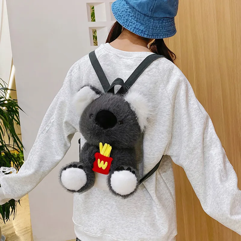 Cwatcun Plush Backpack Unisex Multicolor-14