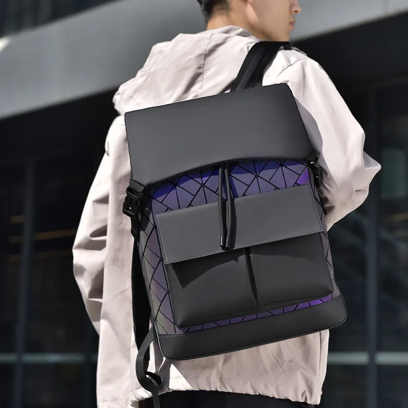Cwatcun Abrasion Resistant Water Repellent Fabric Backpack Unisex Multicolor-5