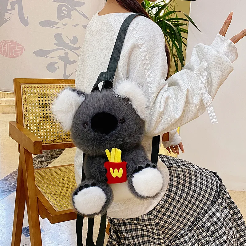 Cwatcun Plush Backpack Unisex Multicolor-13