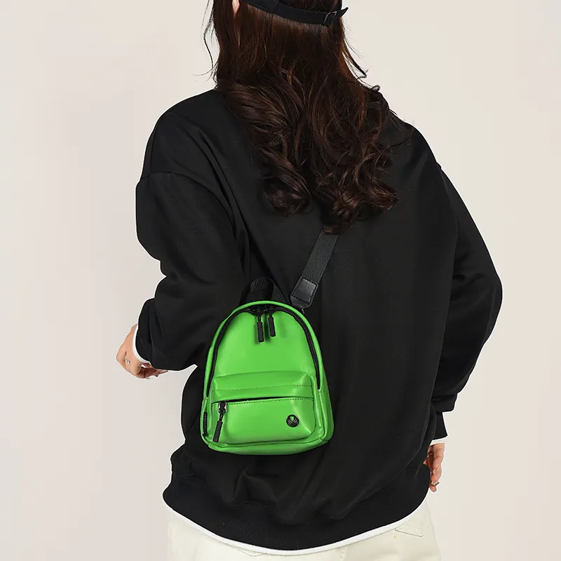 Cwatcun PU Sling Bag Regular Unisex Teal/Moss Green/Ecru/Silver/Black-3