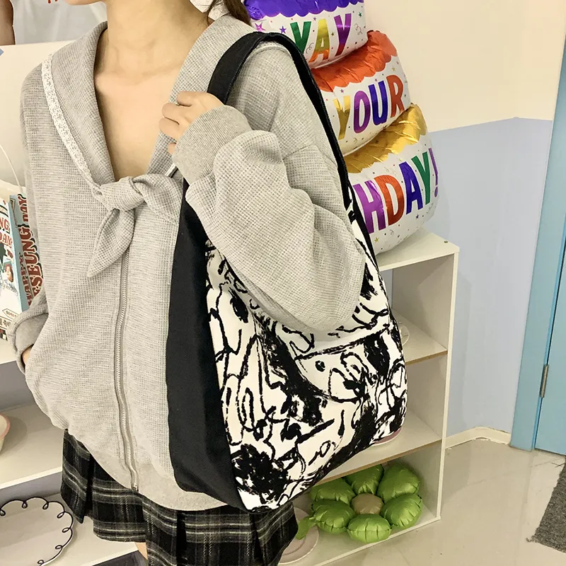 Cwatcun Fabric Shoulder Bag Regular Women's Multicolor-10