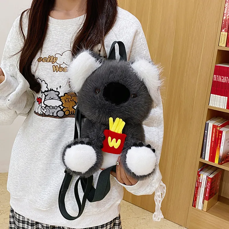 Cwatcun Plush Backpack Unisex Multicolor-15