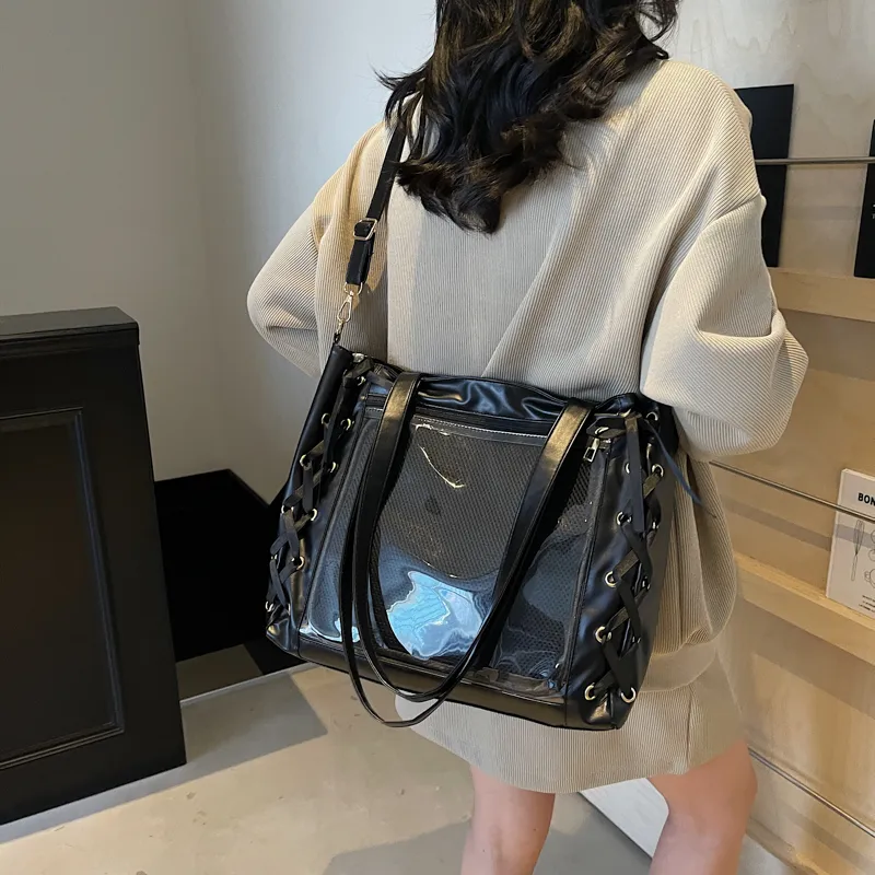 Cwatcun PU Crossbody Bag Women's Ecru/Silver/Black/Pink-11