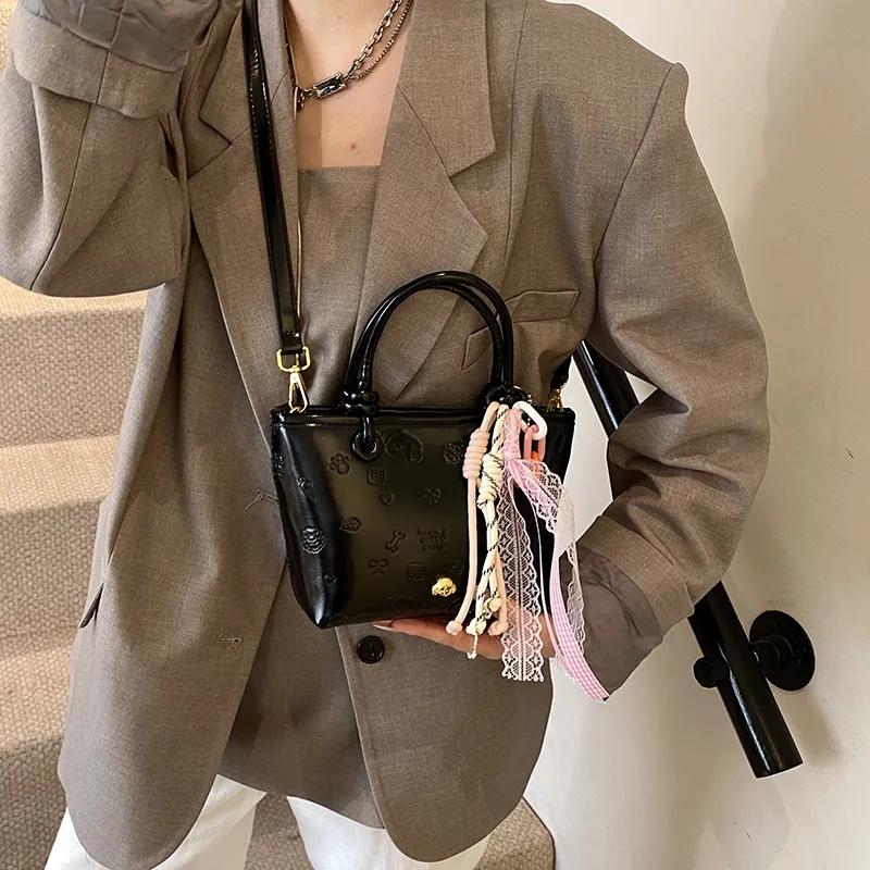 Cwatcun PU Crossbody One Shoulder Handbags Women's Multicolor-8