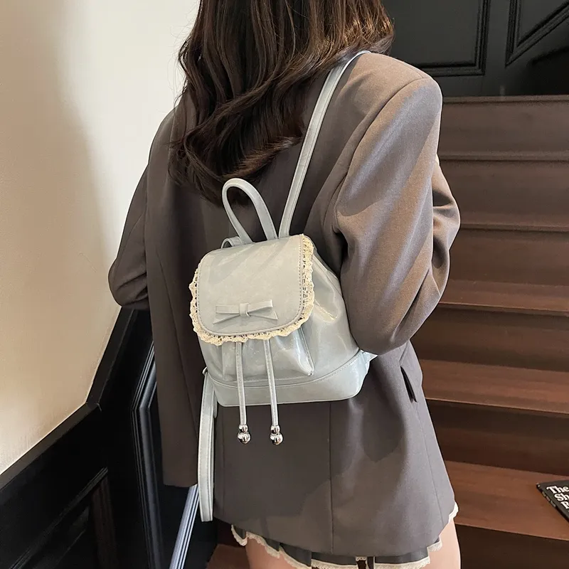 Cwatcun PU Backpack Regular Women's White/Black/Yellow/Blue-14