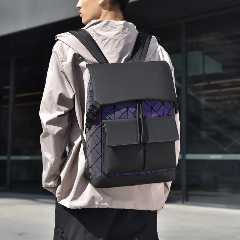 Cwatcun Abrasion Resistant Water Repellent Fabric Backpack Unisex Multicolor-4