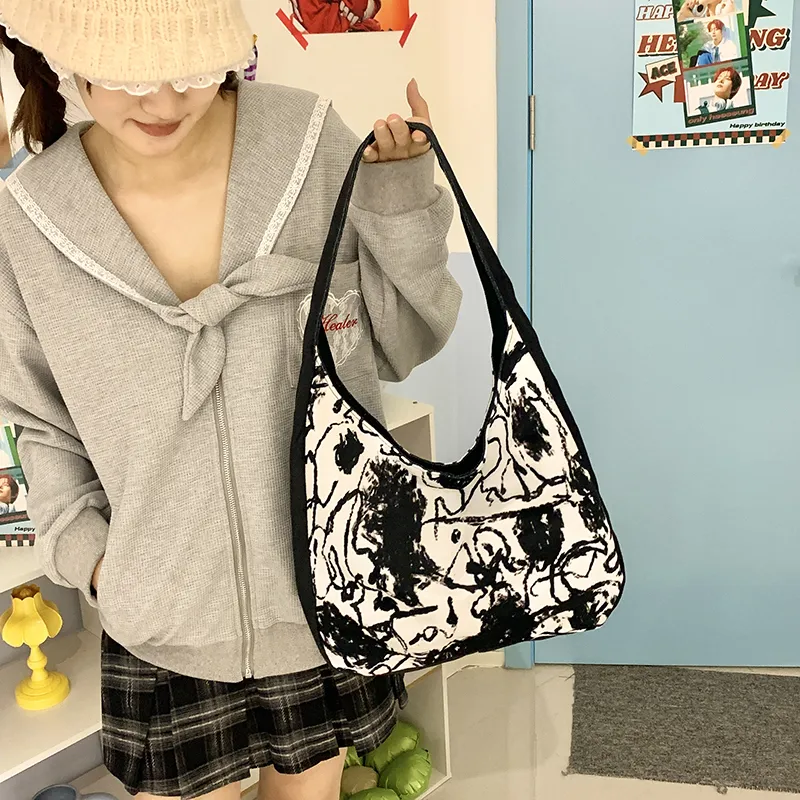 Cwatcun Fabric Shoulder Bag Regular Women's Multicolor-7