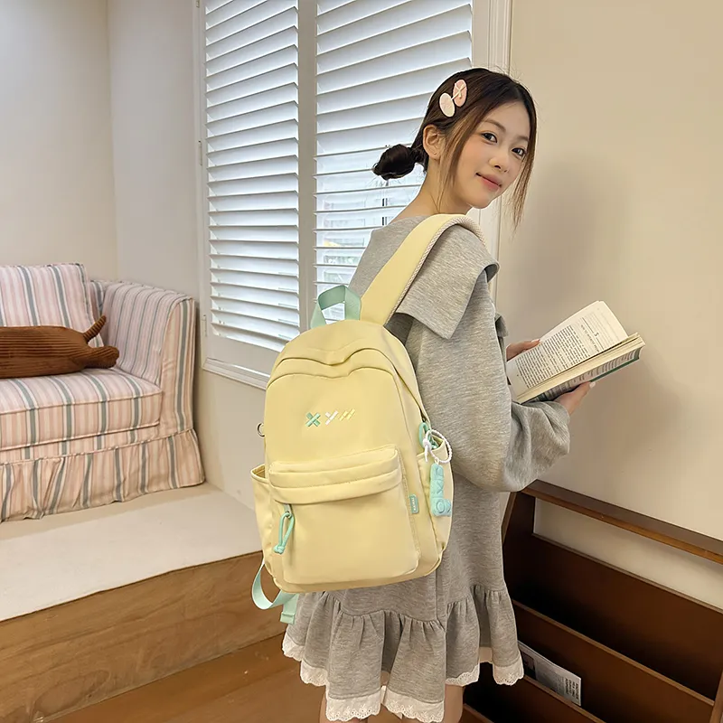 Cwatcun Nylon Backpack Regular Unisex Multicolor-10