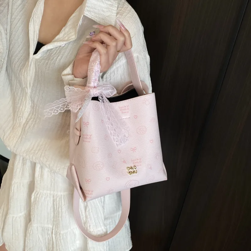 Cwatcun PU One Shoulder Handbags Regular Women's Ecru/Coffee/Pink-16