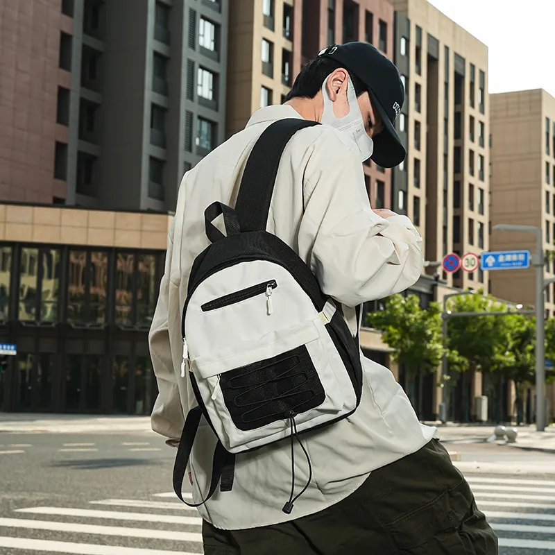 Cwatcun Oxford Backpack Unisex Black/Violet/Blue Khaki-2