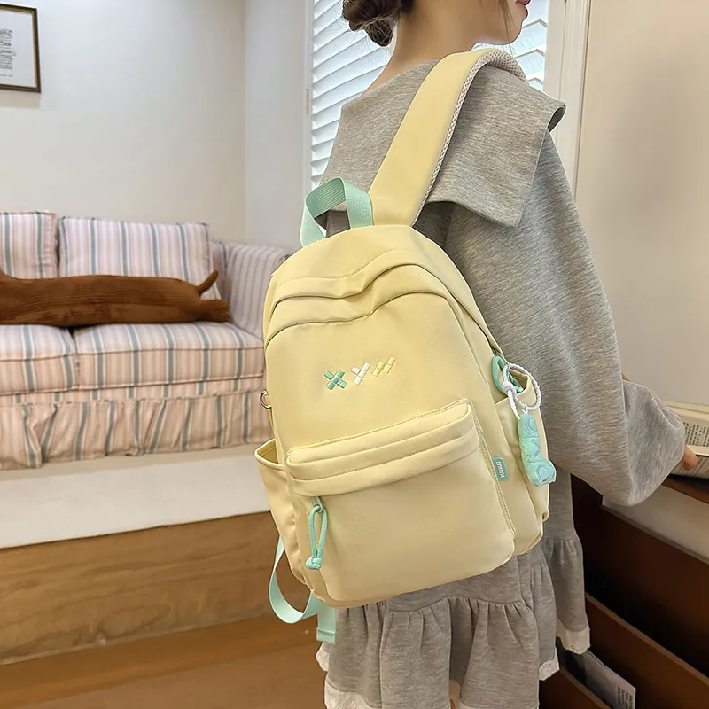Cwatcun Nylon Backpack Regular Unisex Multicolor-11