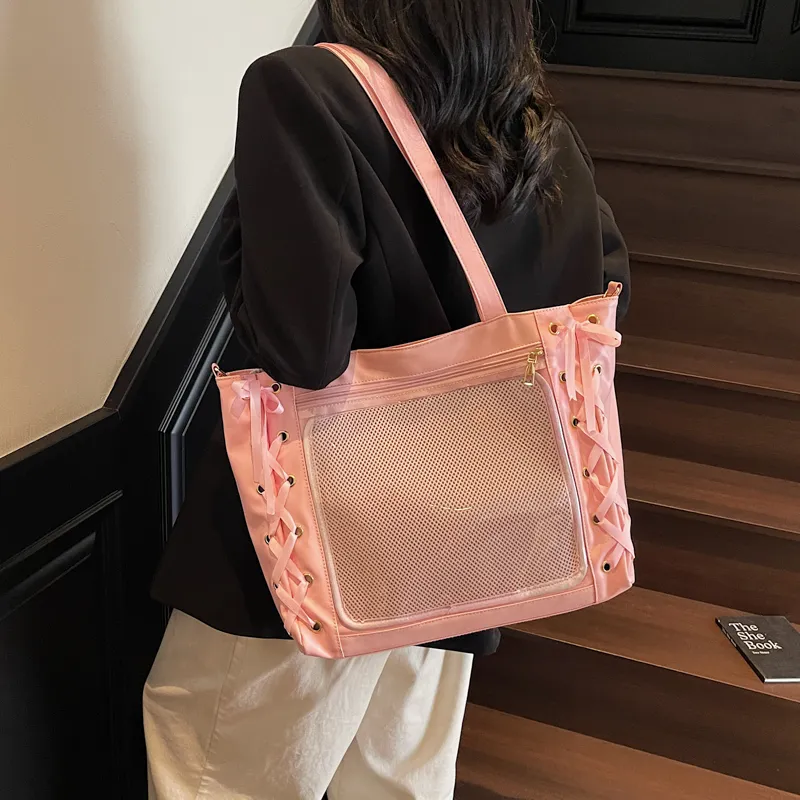 Cwatcun PU Crossbody Bag Women's Ecru/Silver/Black/Pink-13