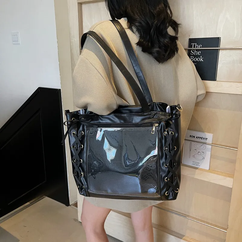 Cwatcun PU Crossbody Bag Women's Ecru/Silver/Black/Pink-9